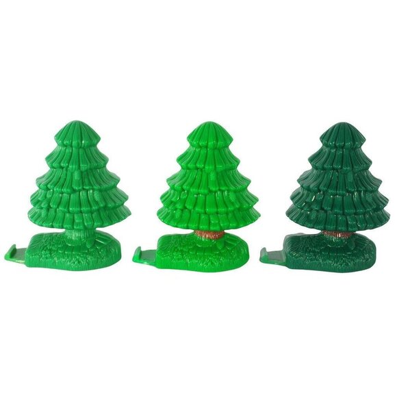 Geotrax Pine Trees Green Plastic Set of 3 2003 Accessories - Picture 1 of 4
